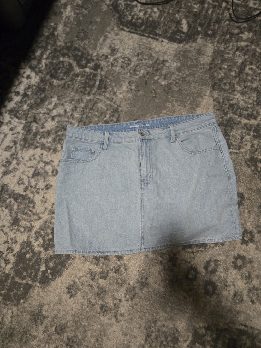 Old Navy Light Blue Denim Mini Skirt